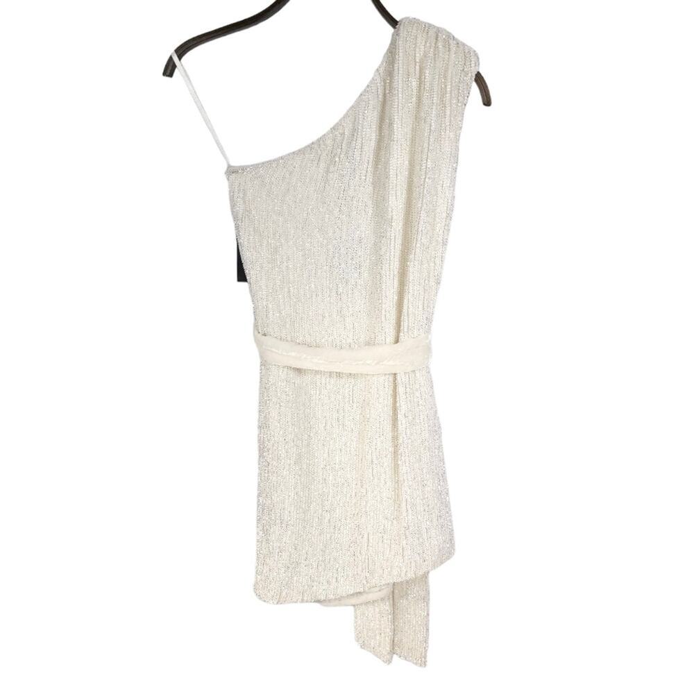 Retrofete Sequin Mini Dress One Shoulder - Picture 6 of 16